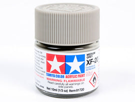 Tamiya XF-20 Medium Grey Mini Acrylic Paint - 10ml