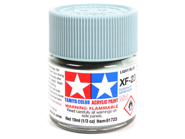 Tamiya XF-23 Light Blue Mini Acrylic Paint - 10ml