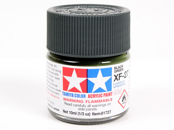 Tamiya XF-27 Black Green Mini Acrylic Paint - 10ml