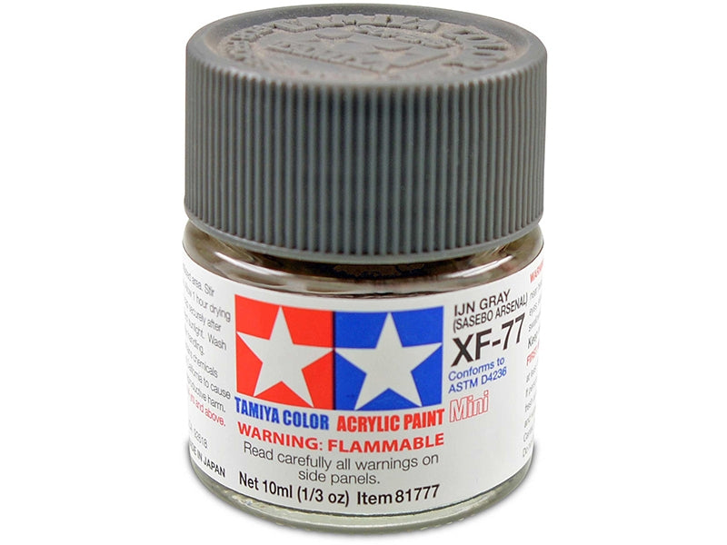 Tamiya XF-77 IJN Grey Sasebo Mini Acrylic Paint - 10ml