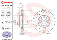 Load image into Gallery viewer, Brembo Brake Disc Xtra, 09.9145.1X