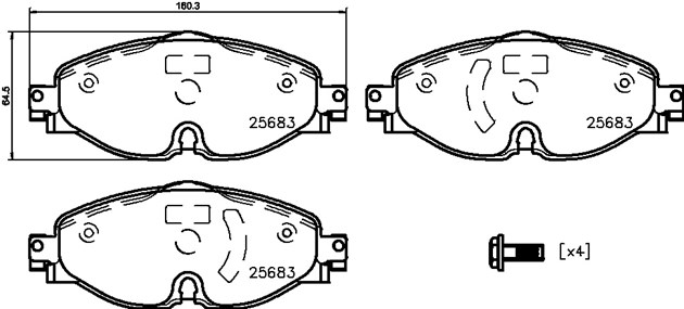 Brembo Brake Pad, P 85 147