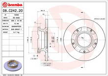 Load image into Gallery viewer, Brembo Brake Disc, 08.C242.20