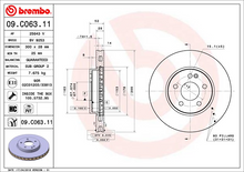 Load image into Gallery viewer, Brembo Painted Brake Disc, 09.C063.11