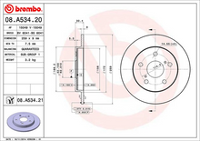 Load image into Gallery viewer, Brembo Painted Brake Disc, 08.A534.21
