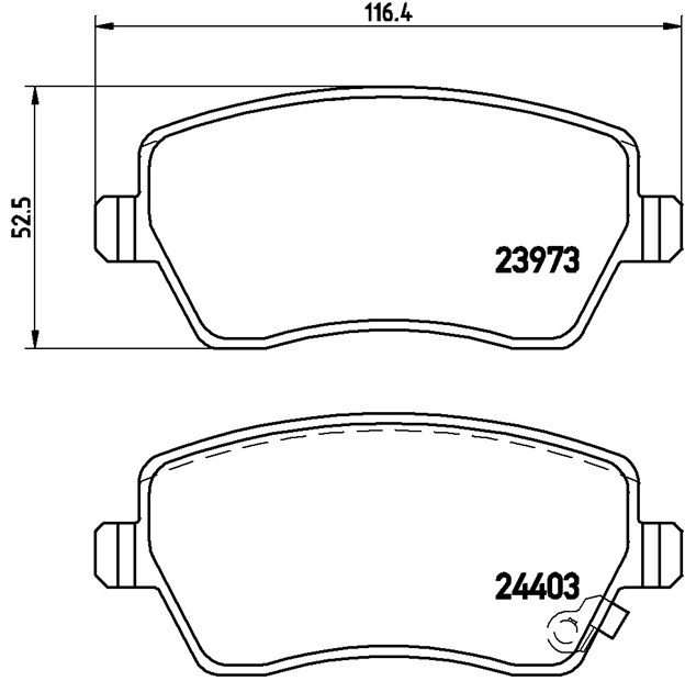 Brembo Brake Pad, P 59 050