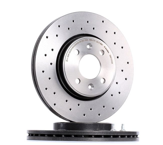 BREMBO CLIO 2RS | TWINGO 2RS XTRA DRILLED FRONT DISCS