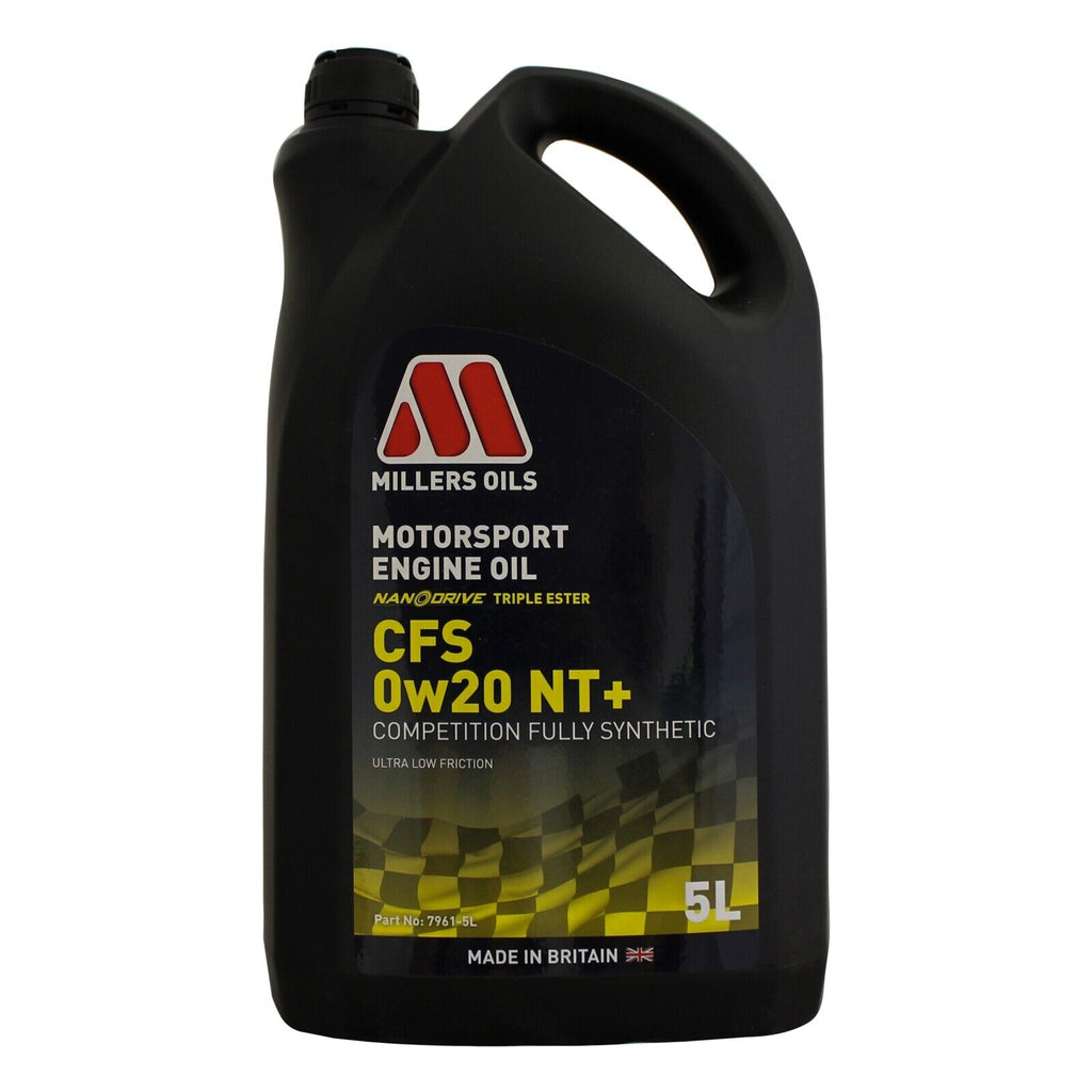Millers Oils Motorsport CFS 0w-20 NT+ Fully Synthetic Engine Oil 5L
