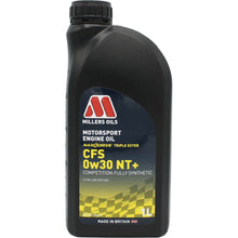 Load image into Gallery viewer, Millers Oils Motorsport CFS 0w-30 NT+ Fully Synthetic Engine Oil 1L
