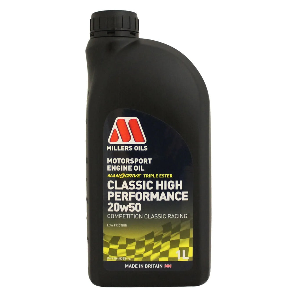 Millers Oils Motorsport Classic High Performance 20w-50 Engine Oil 1L