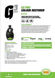 Farecla G3 Pro Colour Restorer 500ml