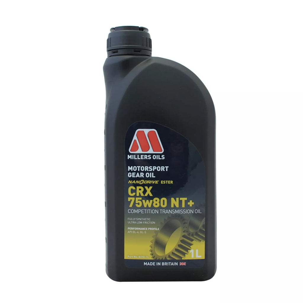 Millers Oils Motorsport CRX 75w-80 NT+ Fully Synthetic Gear Oil 1L