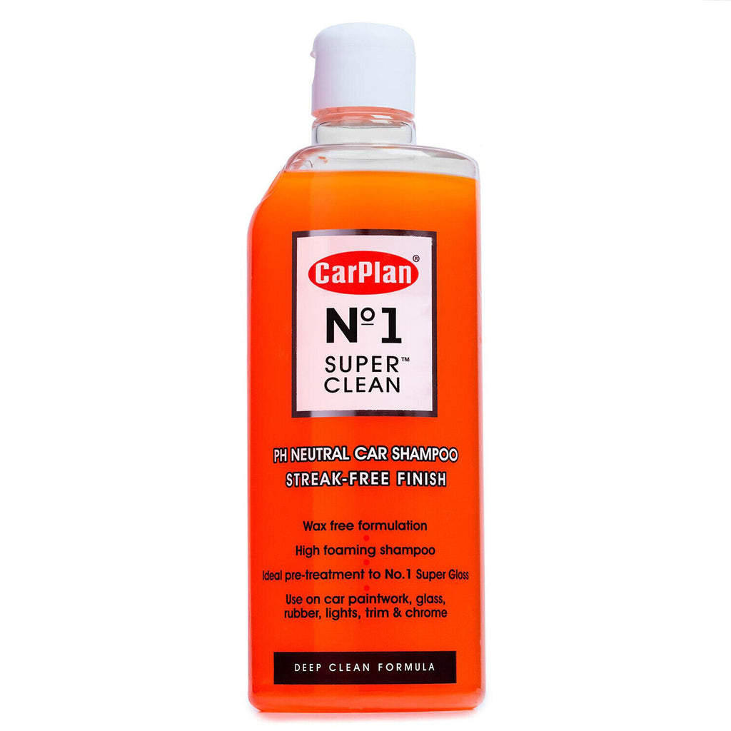 CarPlan No.1 Super Clean Car Shampoo 600mL Removes Grime & Insects