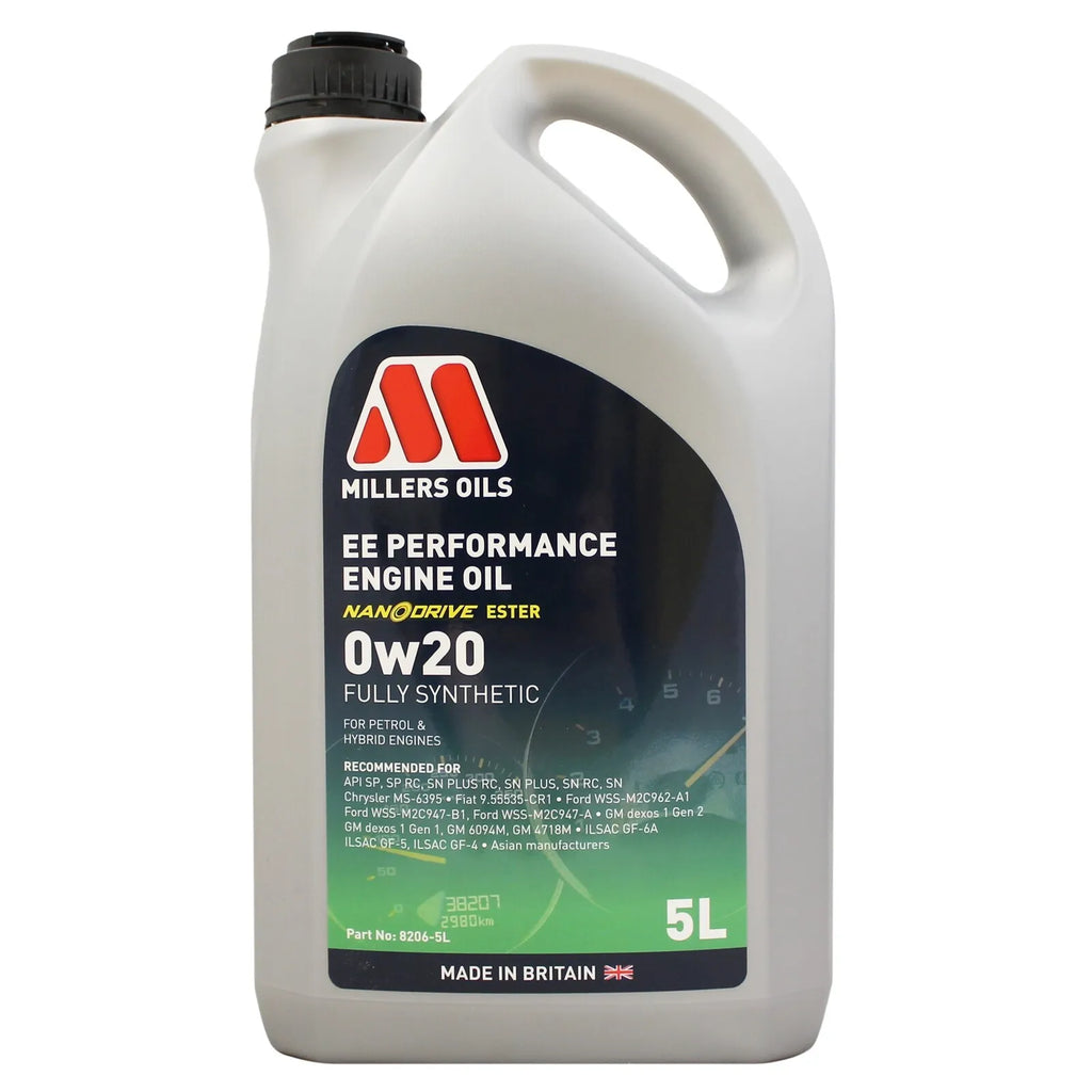 Millers Oils EE Performance 0w-20 Fully Synthetic Engine Oil 5L