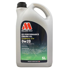 Load image into Gallery viewer, Millers Oils EE Performance 0w-20 Fully Synthetic Engine Oil 5L