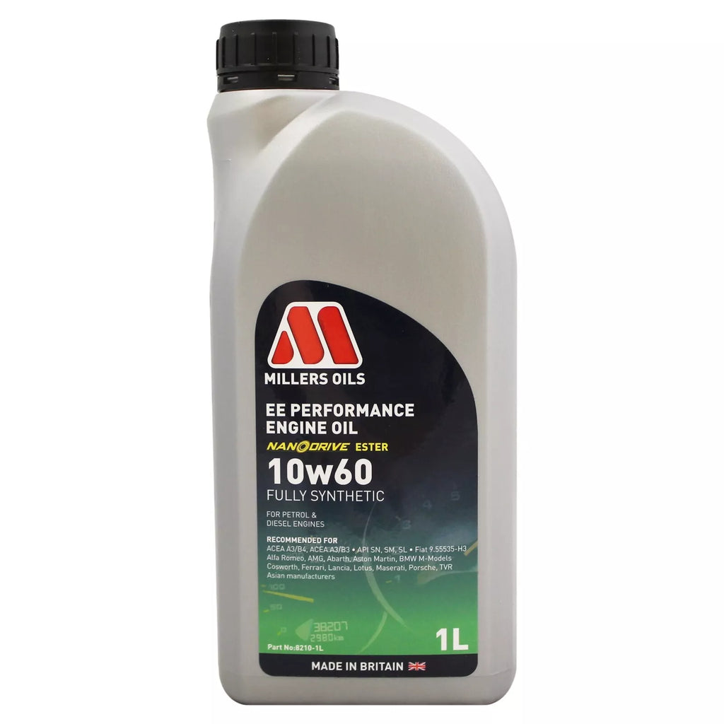 Millers Oils EE Performance 10w-60 Fully Synthetic Engine Oil 1L