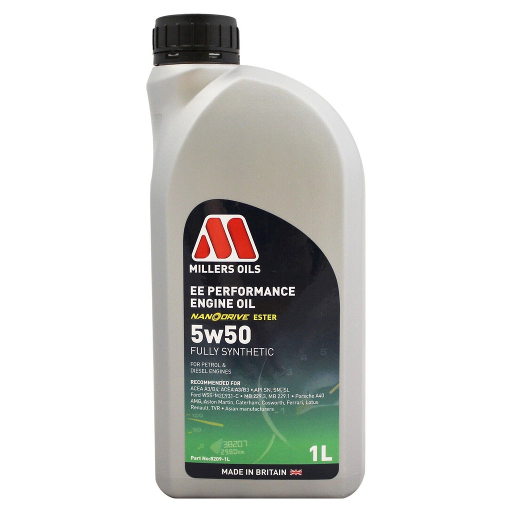 Millers Oils EE Performance 5w-50 Fully Synthetic Engine Oil 1L