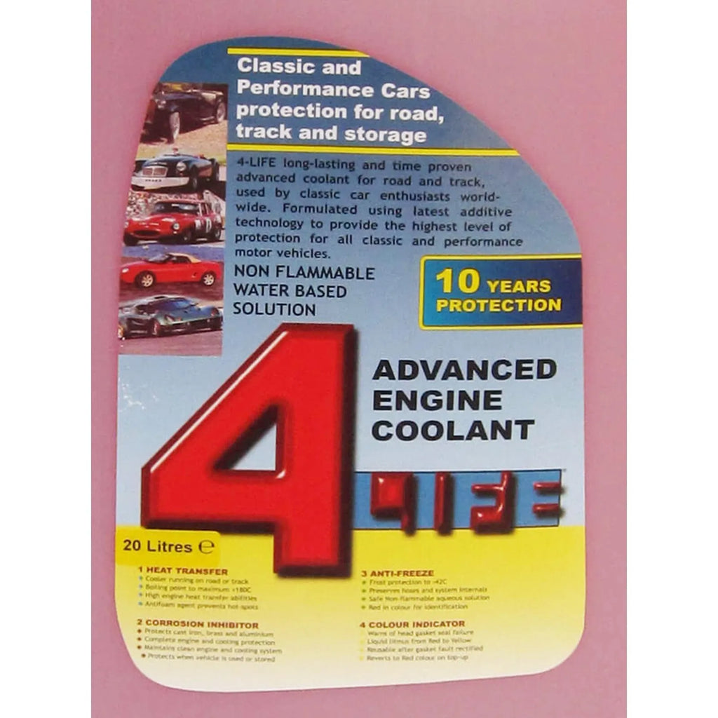 Castrol 4-Life Forlife Advanced Engine Antifreeze & Coolant for Classic Cars - 20L