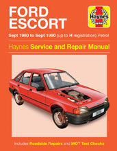 Load image into Gallery viewer, Ford Escort Petrol (Sept 80 - Sept 90) Haynes Repair Manual