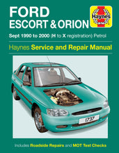 Load image into Gallery viewer, Ford Escort &amp; Orion Petrol (Sept 90 - 00) Haynes Repair Manual (Paperback)