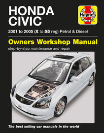 Haynes Honda Civic Petrol & Diesel (2001 - 2005) Repair Manual