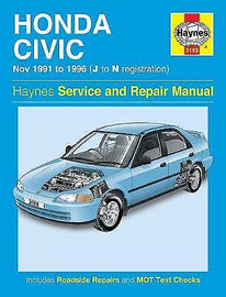 Haynes Honda Civic 91-96 Service and Repair Manual