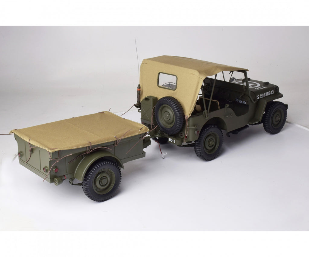 IXO Collections Full Kit Jeep® Willys + Accessories 1:8 Scale Metal Kit