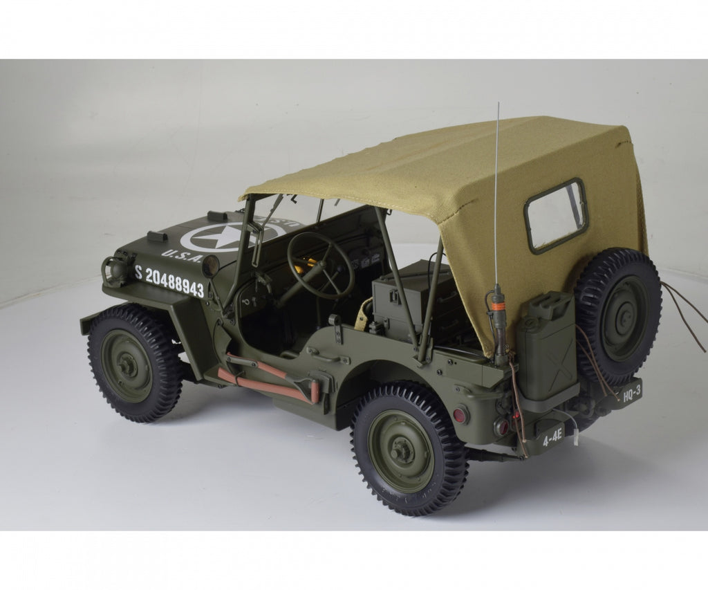 IXO Collections Full Kit Jeep® Willys + Accessories 1:8 Scale Metal Kit