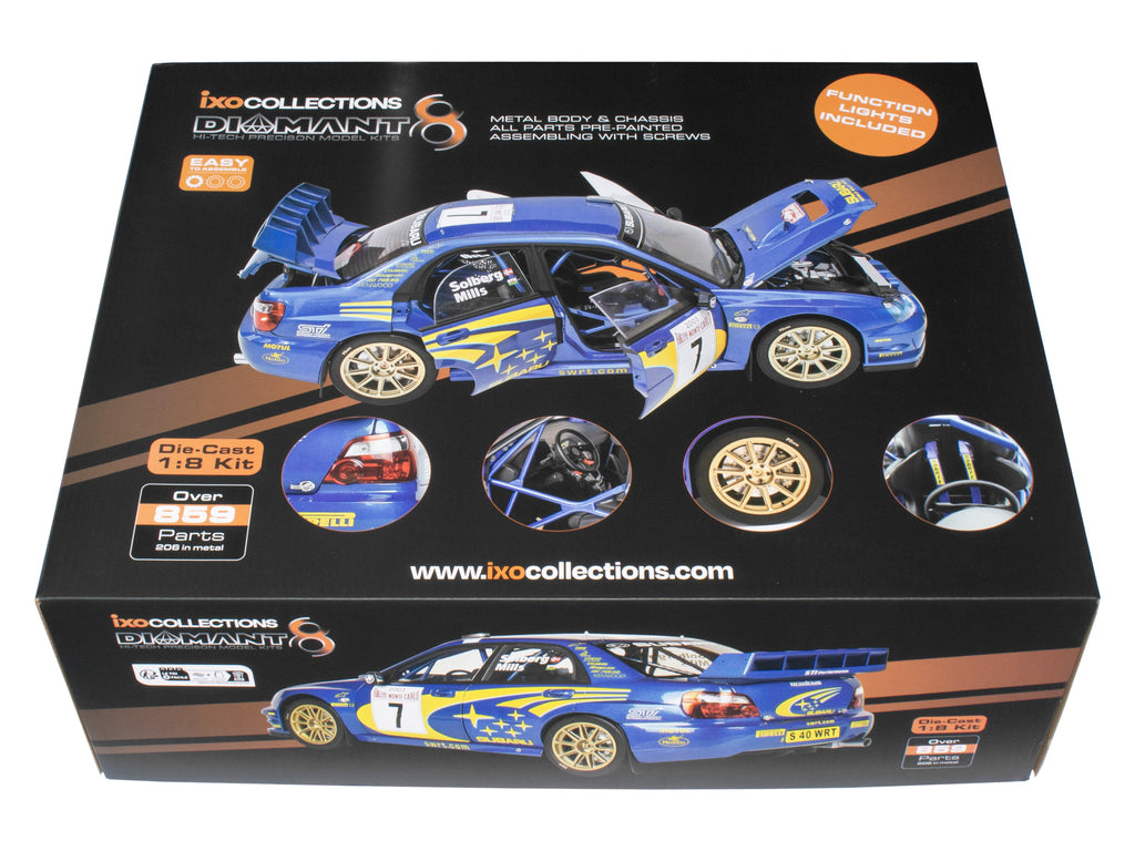 IXO Collections Full Kit Subaru Impreza STI WRC 1:8 Scale Metal Kit