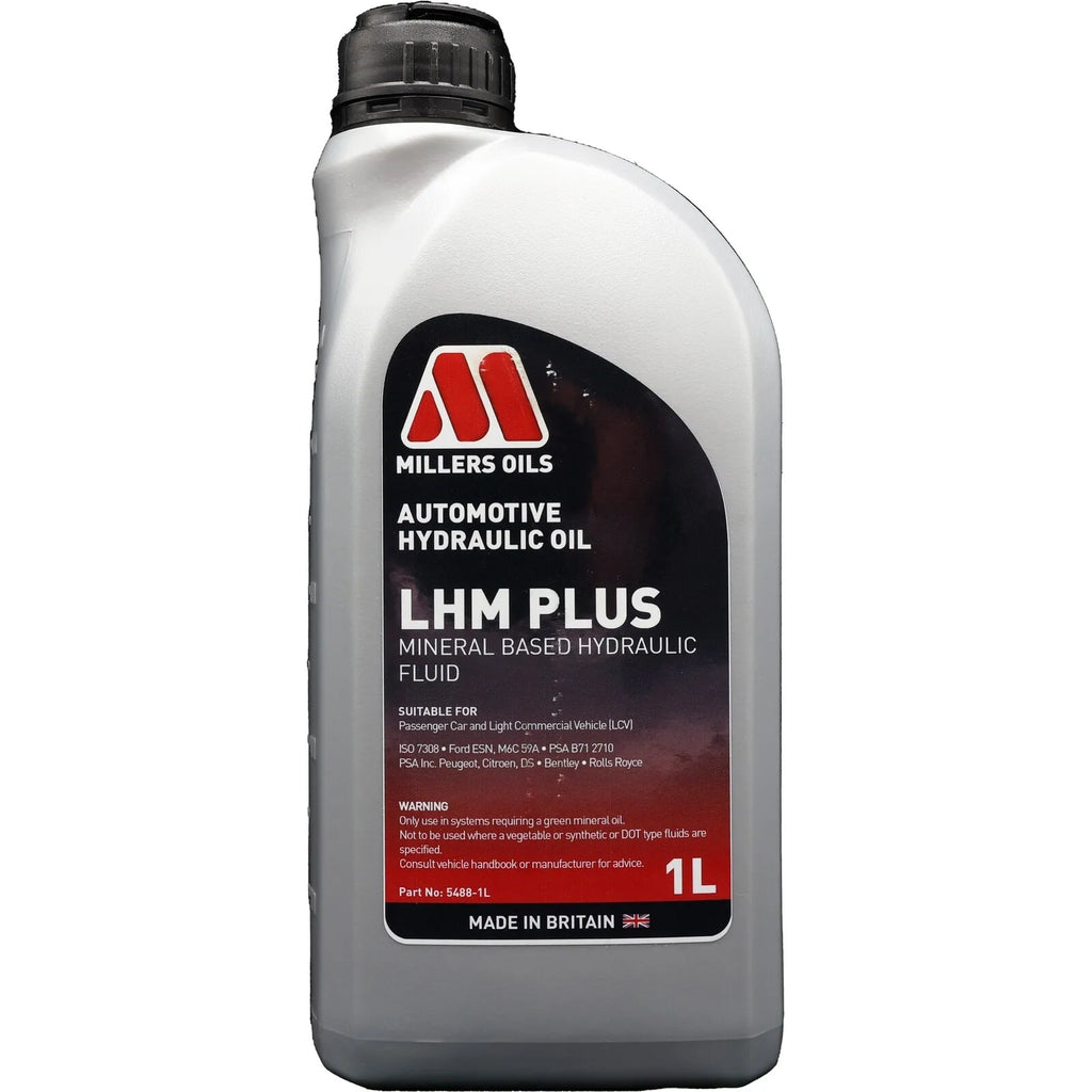 Millers Oils LHM Plus Automotive Hydraulic Oil Mineral Based Fluid 1L