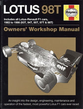 Load image into Gallery viewer, Haynes Lotus 98T Owners Workshop Manual