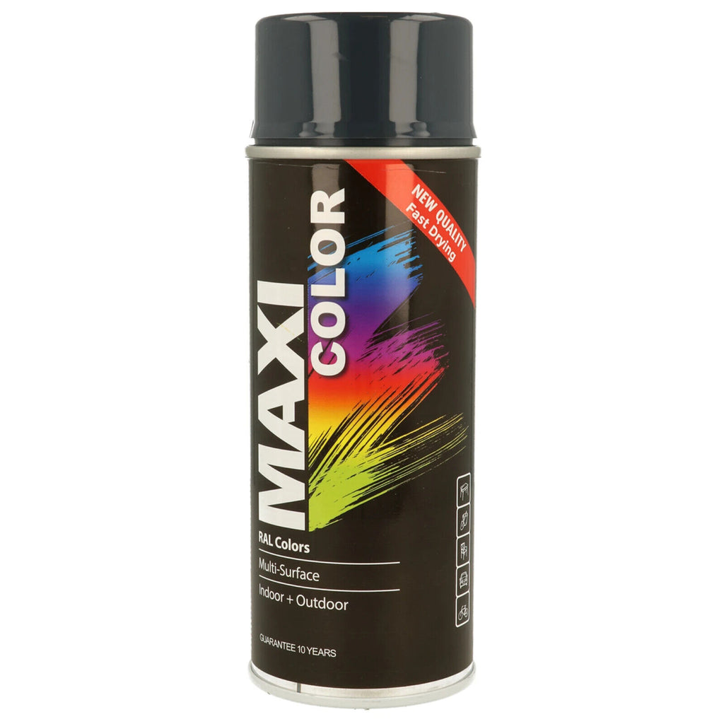 Maxi Color Anthracite Grey Glossy Spray Paint 400ml