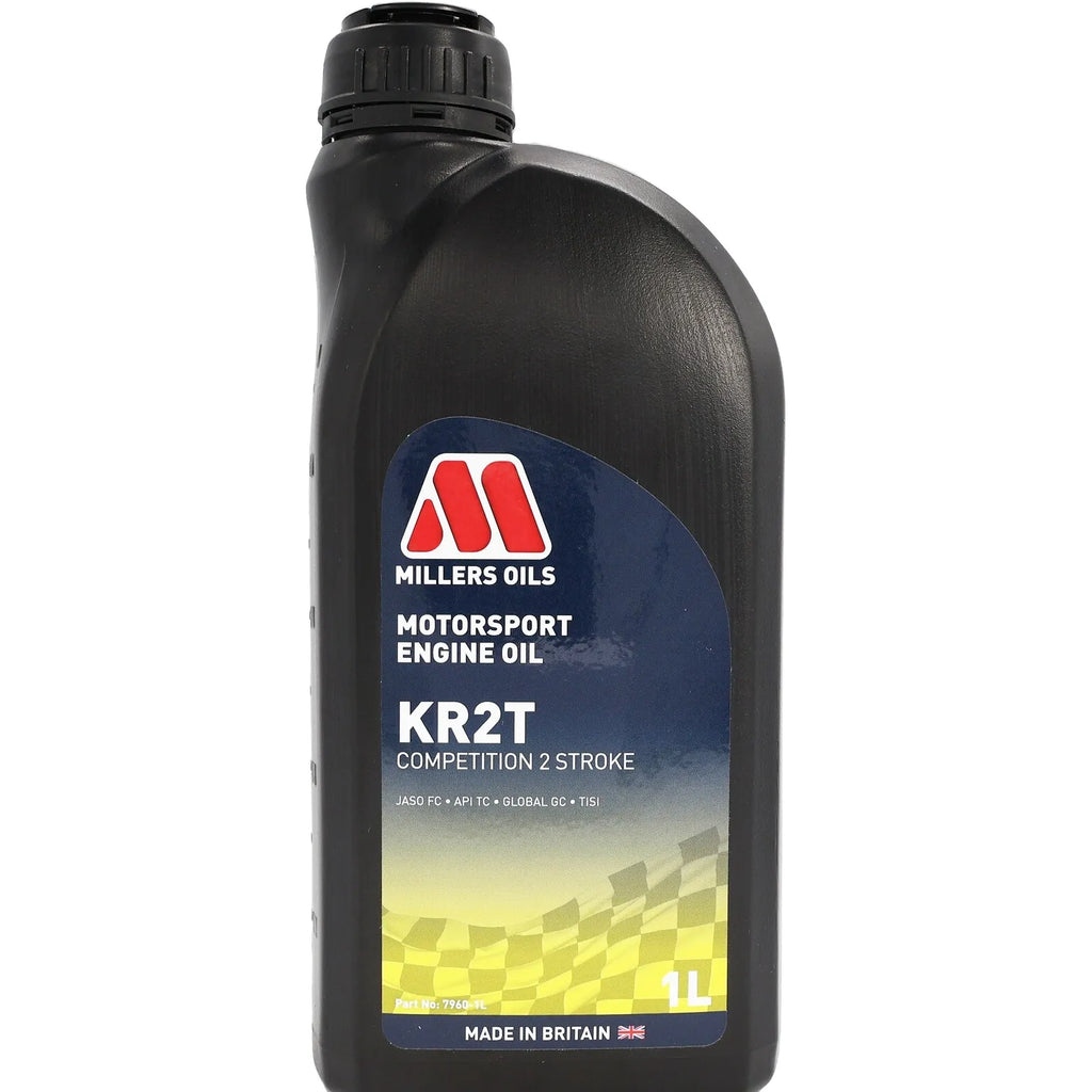 Millers Oils Motorsport KR2T 2 Stroke 2T Motorcycle & Karting Engine Oil 1L