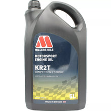 Load image into Gallery viewer, Millers Oils Motorsport KR2T 2 Stroke 2T Motorcycle &amp; Karting Engine Oil 5L