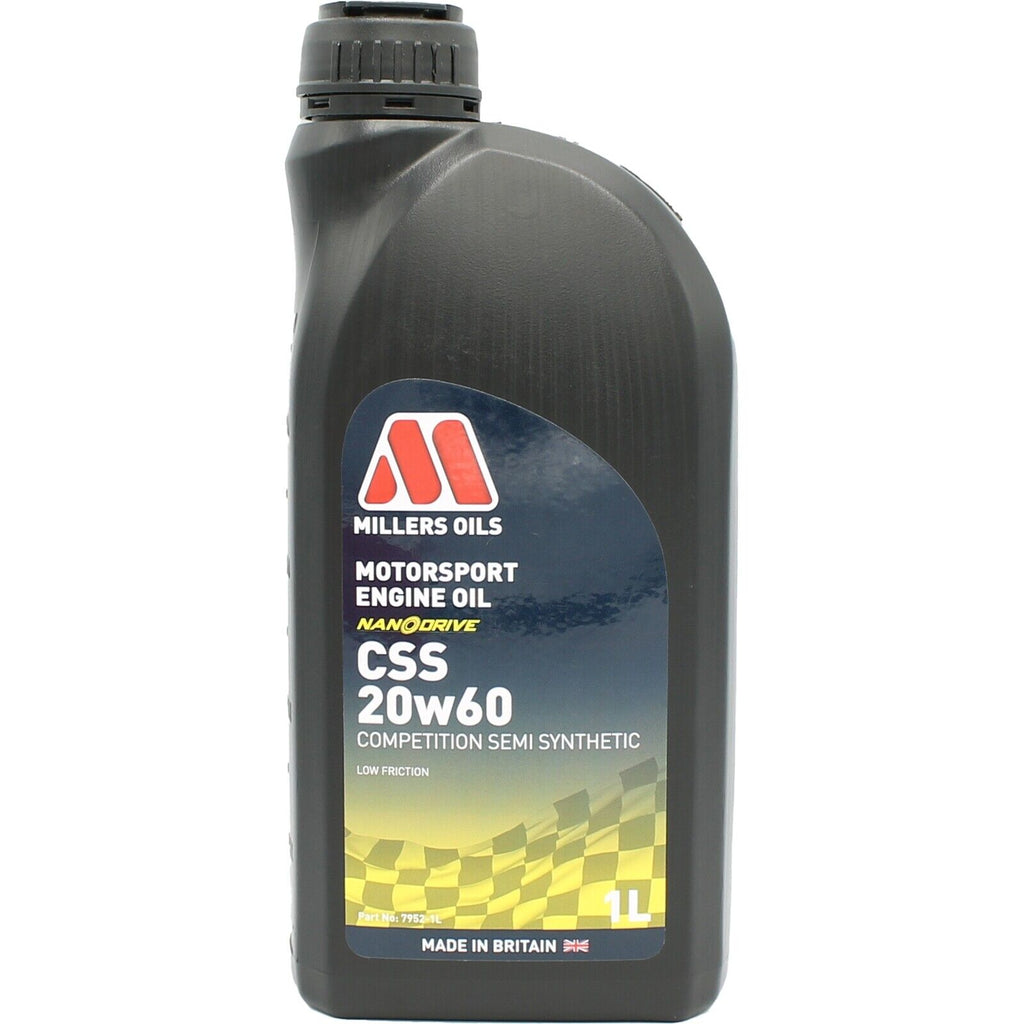 Millers Oils NANODRIVE CSS 20w-60 Semi Synthetic Engine Oil 1L