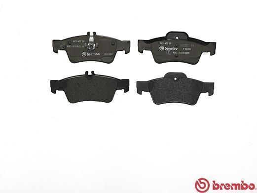 Brembo Brake Pad Set For Disc Brake Rear Teves System Fits Mercedes-Benz