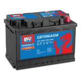 QH Powerbox AGM Start-Stop Car Battery QBT096AGM