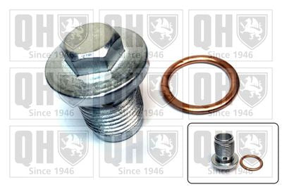 2x QH Engine Oil Drain Plug Fits Fiat,Saab,Jeep,Vauxhall & Alfa Romeo