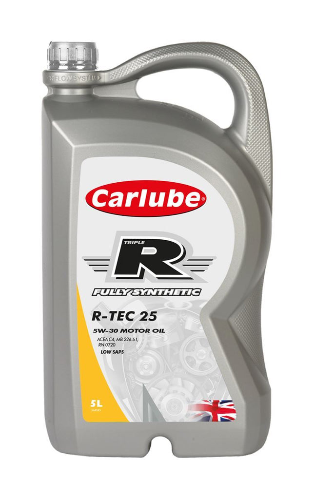 Carlube Triple R 5W-30 R-TEC 25 C4 Fully Synthetic Engine Oil 5L