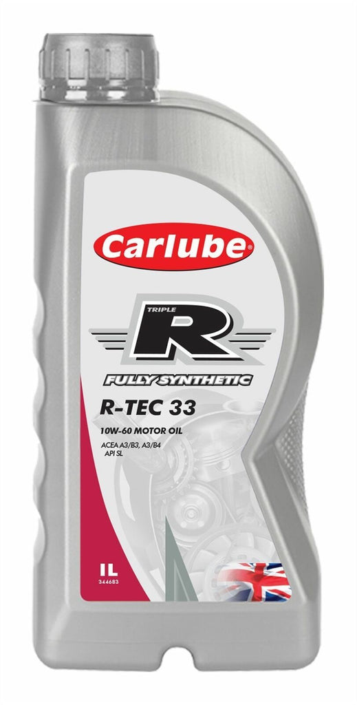 Carlube Triple R 10W-60 R-TEC 33 Fully Synthetic Engine Oil 1L