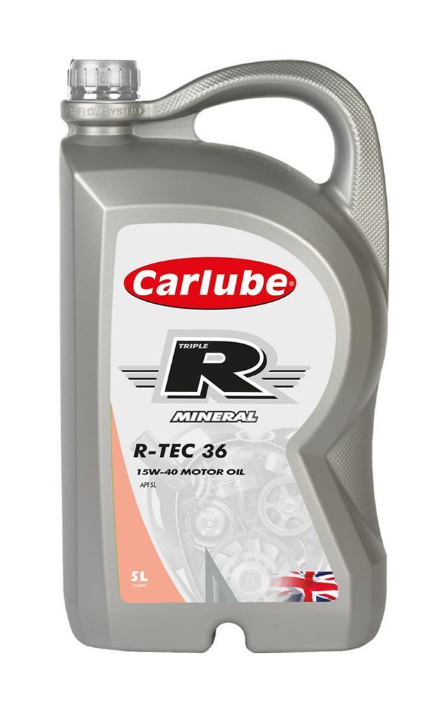 Carlube Engine Oil Triple R 15W40 R-TEC 36 15W-40 API SL Mineral 5L