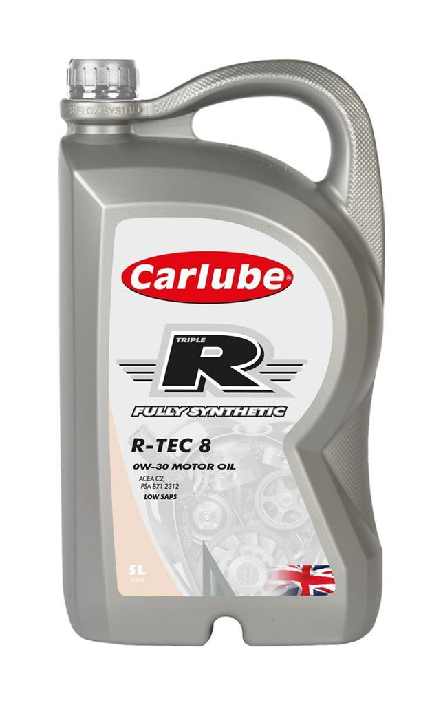 Carlube Engine Oil Triple R 0W30 R-TEC 8 C2 PSA Fully Synthetic 5L