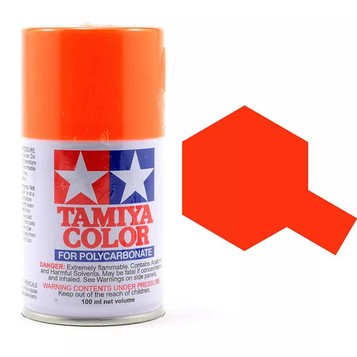 Tamiya PS-24 Fluorescent Orange Polycarbonate Spray Paint