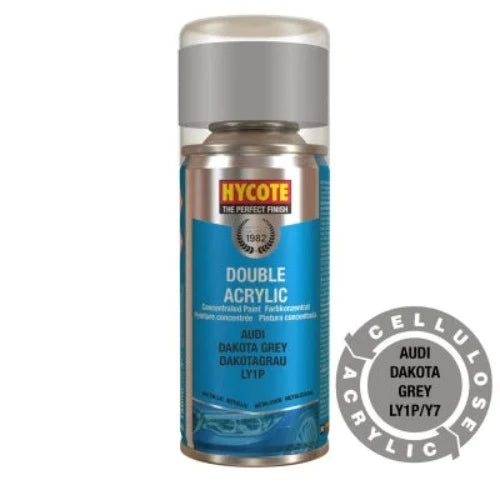 Hycote Audi Dakota Grey Metallic Double Acrylic Spray Paint 150ml
