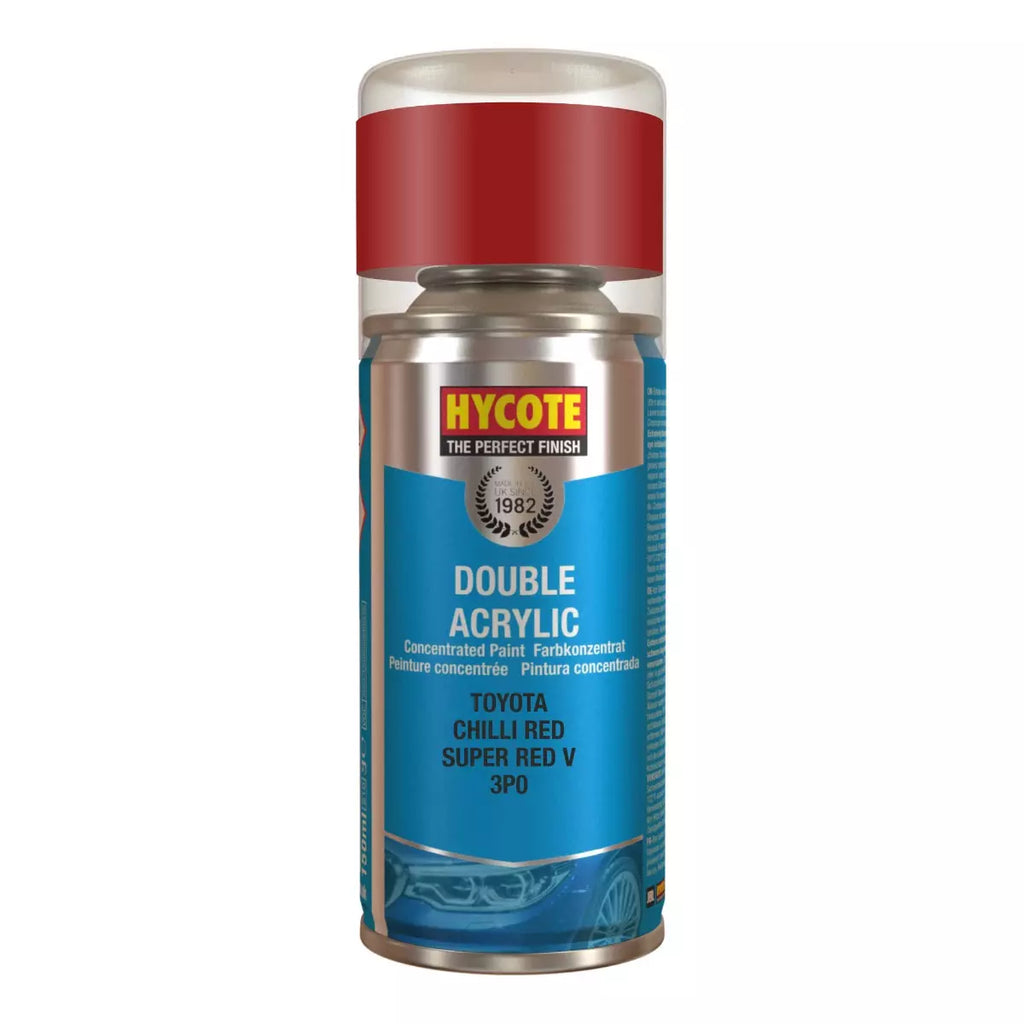 Hycote Toyota Chilli Red Double Acrylic Spray Paint 150ml