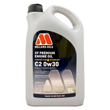 Load image into Gallery viewer, Millers Oils XF Premium C2 0W-30 Fully Synthetic Engine Oil 5L