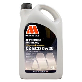 Millers Oils XF Premium C2 ECO 0W-30 Fully Synthetic Engine Oil 5L