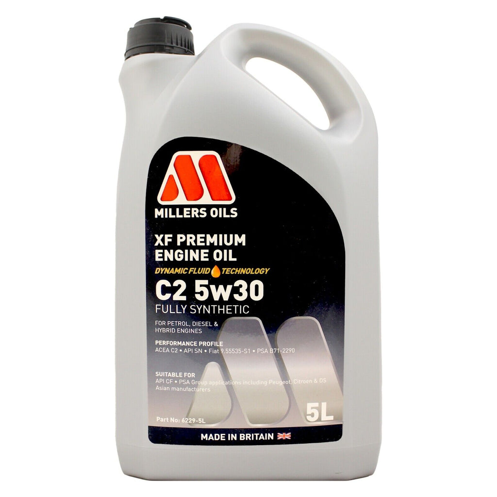 Millers Oils XF Premium C2 5W-30 Fully Synthetic Engine Oil 5L