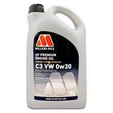 Load image into Gallery viewer, Millers Oils XF Premium C3 VW 0W-30 Fully Synthetic Engine Oil 5L
