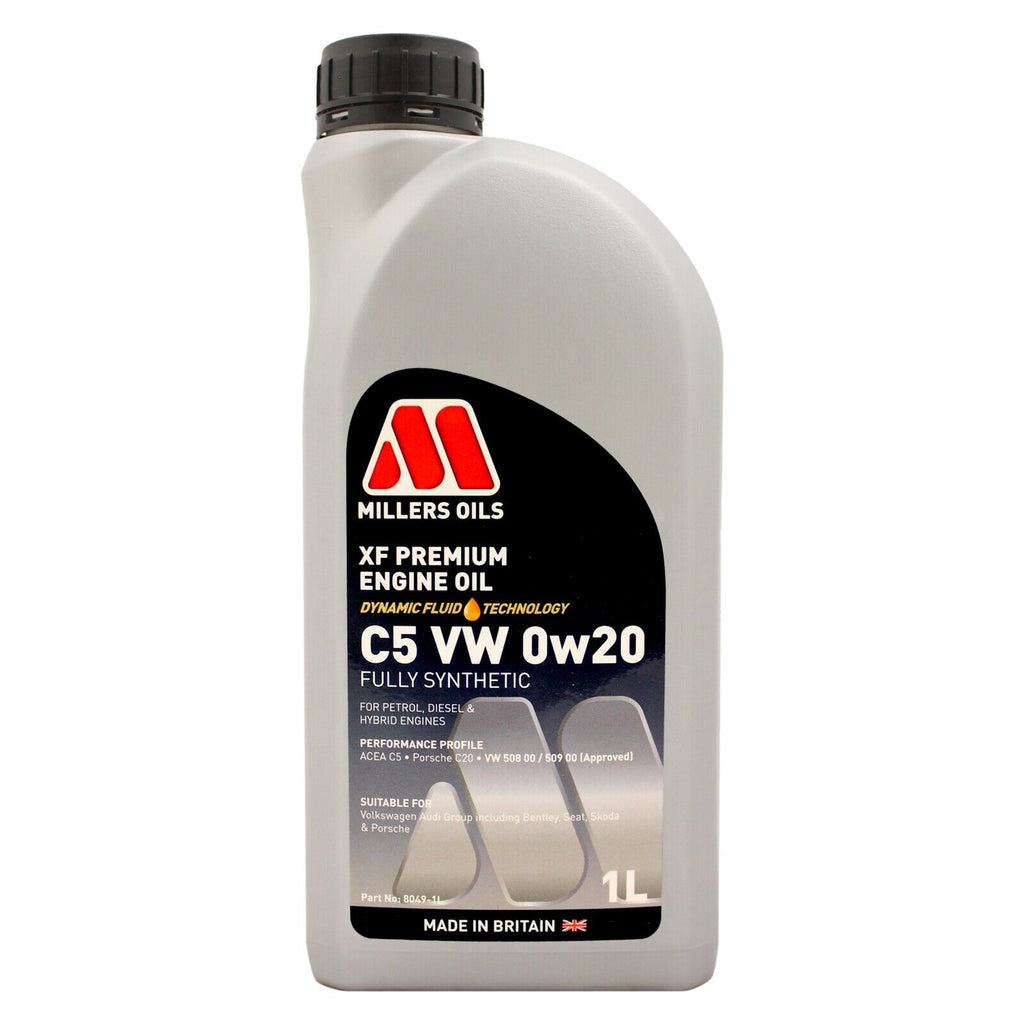 Millers Oils XF Premium C5 VW 0W-20 Fully Synthetic Engine Oil 1L